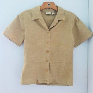 Beige Button Down Shirt
